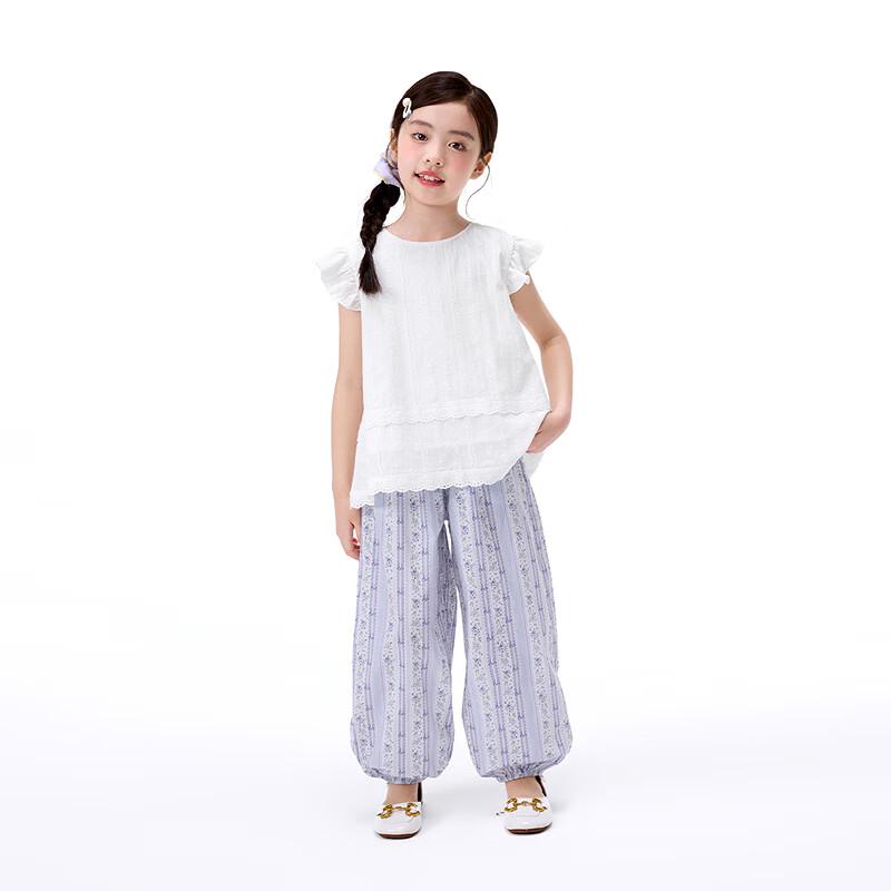 Girls' Lace Flying Sleeve Doll Shirt
