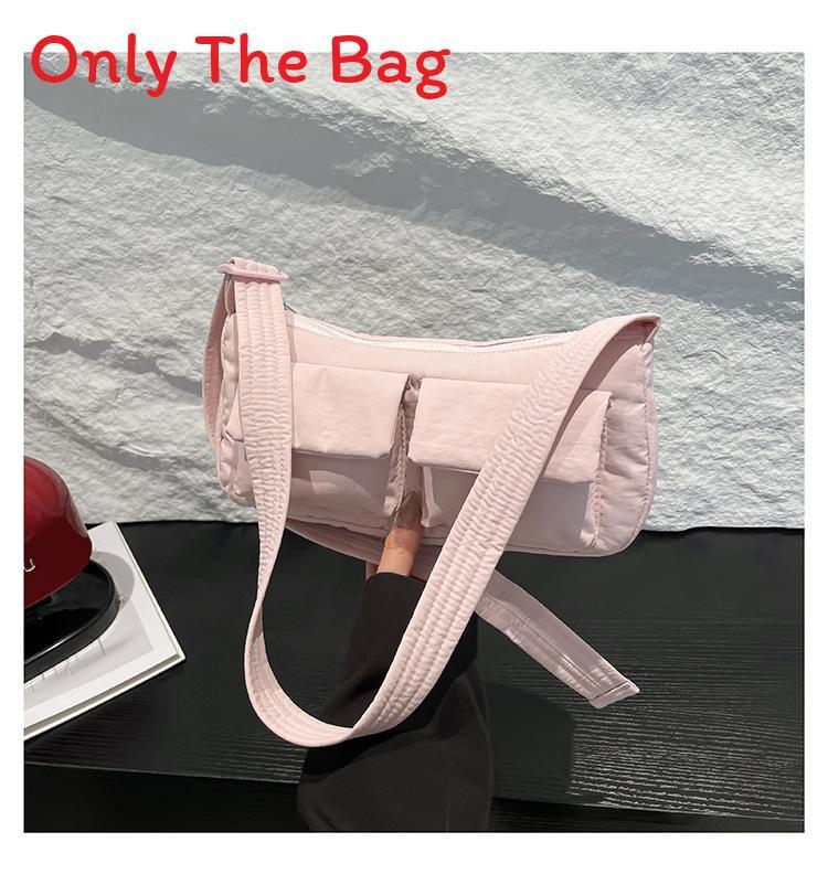 Casual Crossbody Bag For Daily Use With Multiple Pockets And Polyester Material