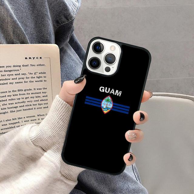 Guam Flag Phone Case Cover for iPhone 16 15 SE2020 13 14 11 12 Mini Pro Max 6 7 8 Plus  coque fundas Shell
