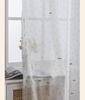TEMU Translucent Chiffon Butterfly Floral Curtains for Bay Windows & Living Rooms