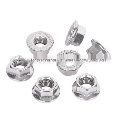 304/201 Stainless Steel Hex Anti-Slip Flange Nut Cap - Sizes M3 To M16