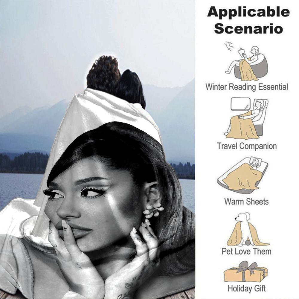 Elegant Beauty Pose Blanket Soft Throw Blanket For Home Bedroom Bed Sofa Travel Office Solid Christmas Blanket