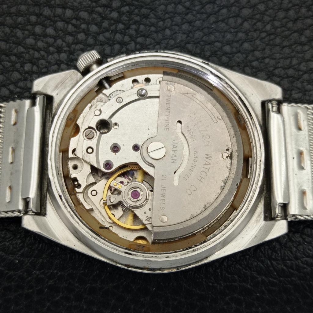 VINTAGE CITIZEN AUTOMATIC 8200 JAPAN MENS ORIGINAL DIAL WATCH a702151-5 R208-a702151