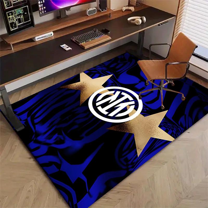 I-Internazionale Milano (8)Printed Area Rug Carpet for Bedroom Living Room Home Decor Rugs Mat Non Slip Mat Rug for Bedside