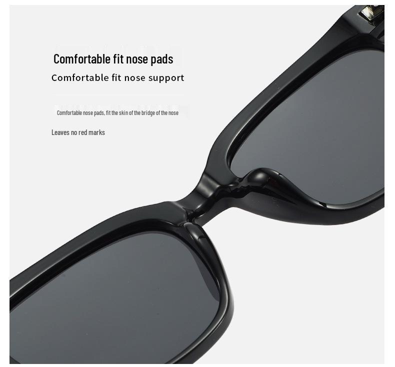 Women's Retro Small Frame Polarized Sunglasses - High-End Design, Slimming Effect, Ideal for Driving and Students