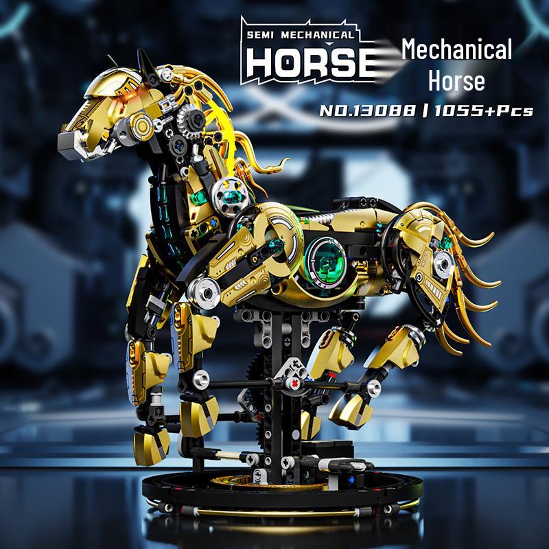 Tyrannosaurus Rex Mechanical Model Building Blocks - Educational Toy for Kids