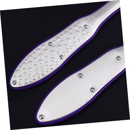 Minkissy Stainless Steel Manual Scrub File, Stainless Steel Spatula for Pedicures and Pedicures