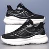 Sneakers Four Seasons Flying Woven Mesh Running Shoes Teenagers and Color Matching Thick-soled Breathable Shoes