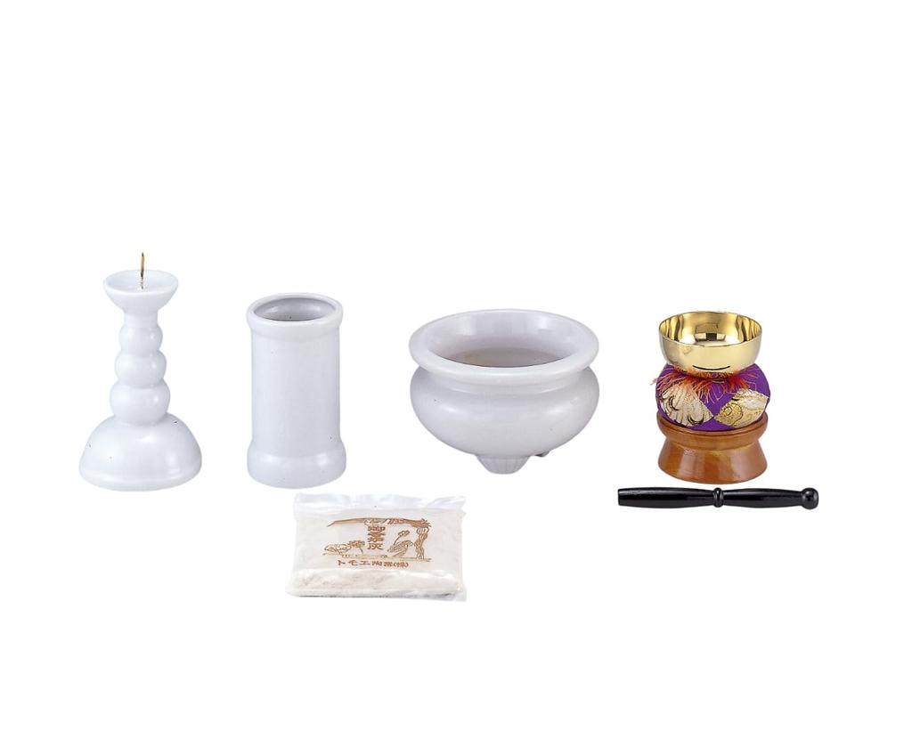 Pillow Ornament Set with Thick Wire Rin Buddhist Altar Supplies, Home Memorials, Urn Use