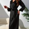 Spring and Autumn Nightgown Women's Ice Silk Pajamas Women's Summer Thin Sexy Women's Bathrobes Loose Loungewear