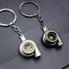 Car Auto Turbo Keychain Sleeve Spinning Turbine Turbocharger Key Chains Keyfob