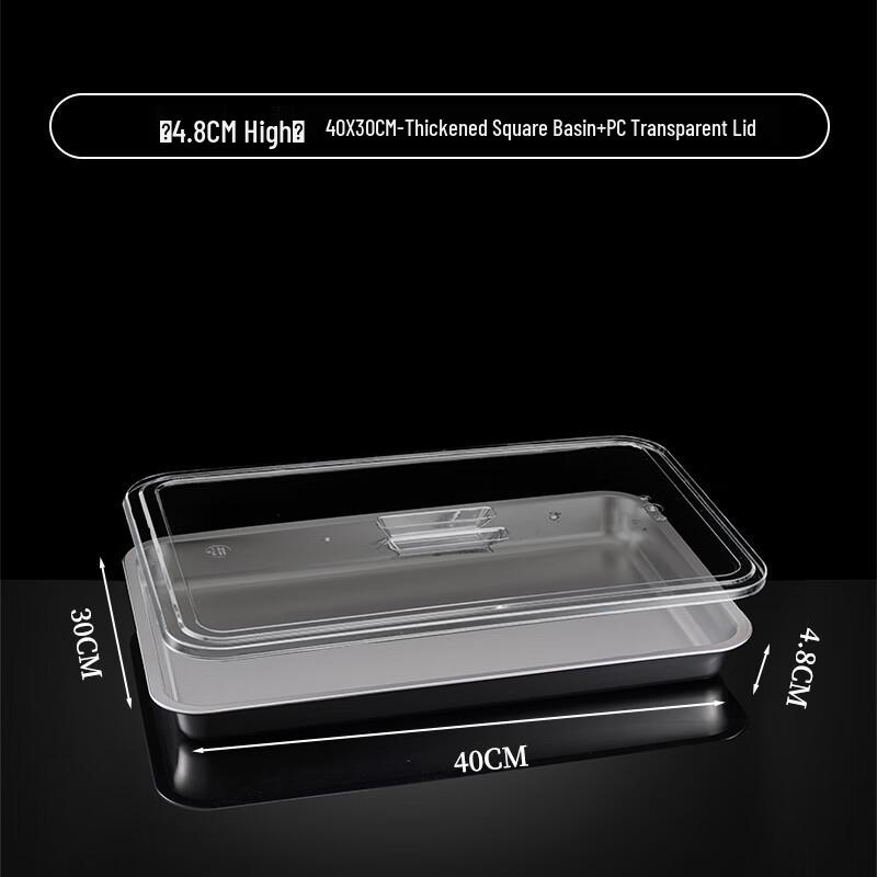 Tian Yajing 304 Stainless Steel Rectangular Serving Tray