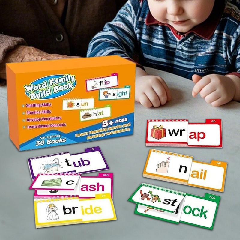 30 Lese- und Reim-Klappbücher/ Wortschatz-Karteikarten Wortfamilien-Karteikarten Wortfamilien-Baukasten Lern-Lese-Spiel