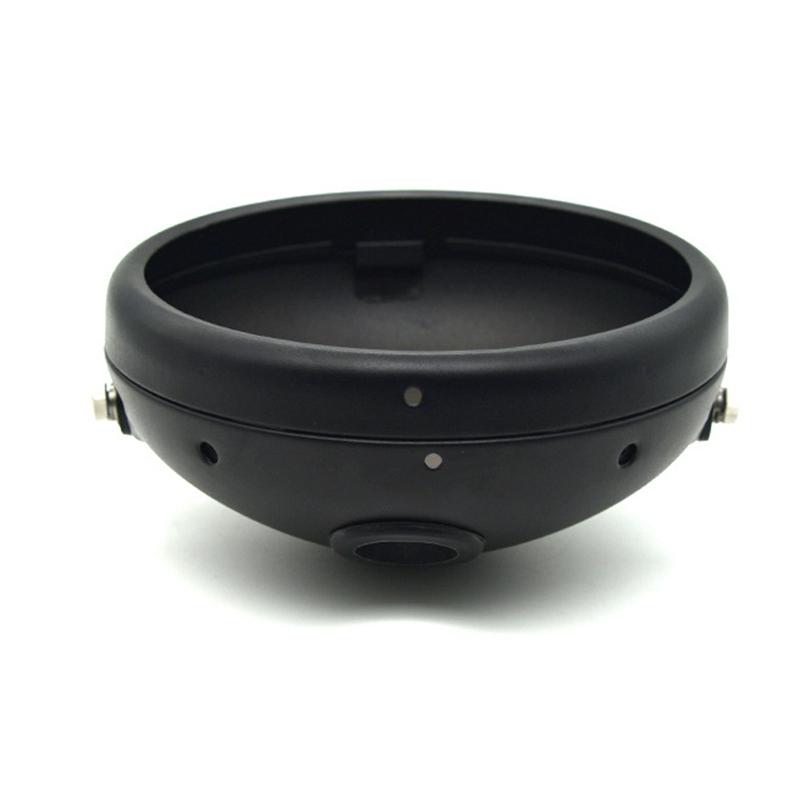 Motorcycle 7 Inch LED Headlight Mounting Housing Bracket for Headlight Head Light Lamp Housing Cover Bucket Lighthouse