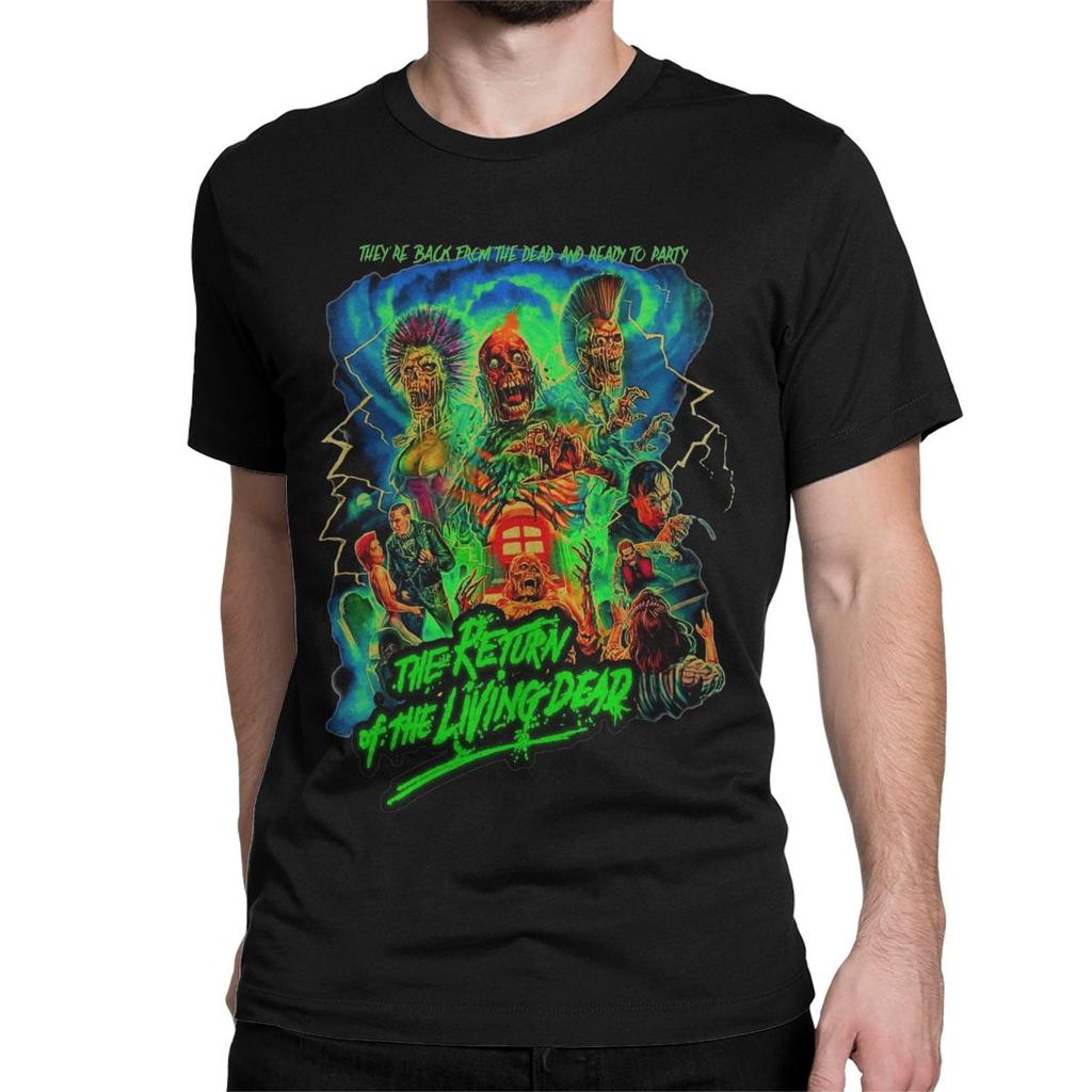 The Return Of The Living Dead T Shirt Men 100% Cotton for Male T-Shirt Round Collar Tees Short Sleeve Clothes Birthday Gift