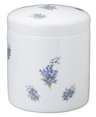 Second Life New Forget-Me-Not Urn, 4 Inches (approximately 12 Cm Diameter), Floral Ceramic Pet Urn