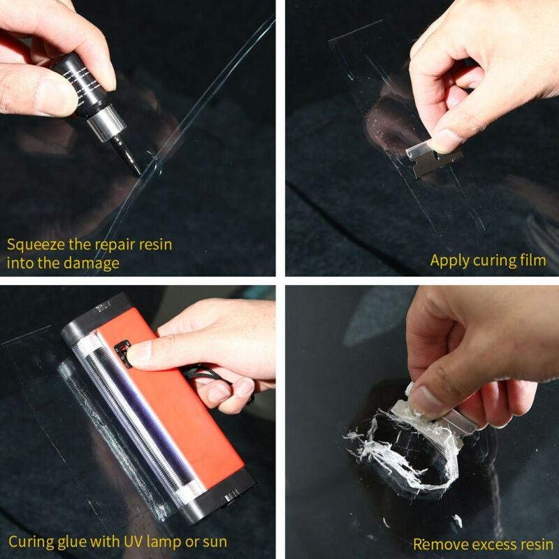 Black Glass Repair Fluid Reusable Windscreen Windshield
