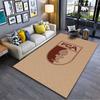 FCA Logo Brown Carpet Design Suitable As a Non-slip Mat for the Living Room or Bedroom Sofa