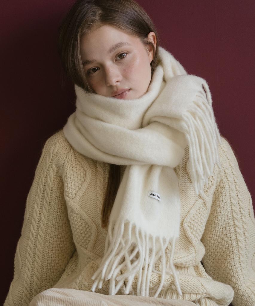 JILL BY JILLSTUART Wool Blend Fringe Scarf - 2 Colors