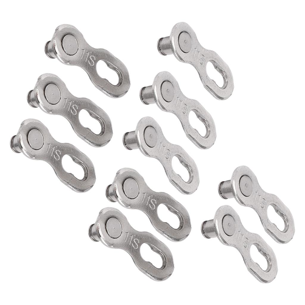CANSUCC 5 párů Spojky článků řetězu jízdního kola Odolná spona pro rychlé uvolnění řetězu jízdního kola 11S