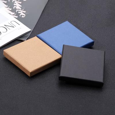 Jewelry Box, Accessory Packaging Box, Cowhide Paper, Ring Box, Lid with Ears, Paper Box for Earrings, Bracelet Box
