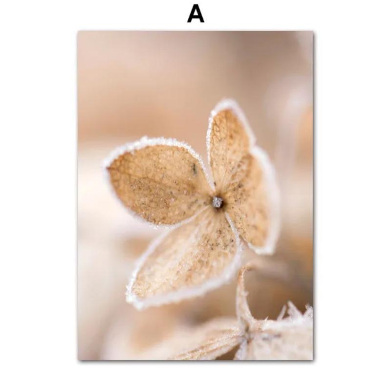 Snow Animals Leaves Forest Winter Nature Scenery Canvas Painting Wall Art Posters and Prints Living Room Bedroom Home Decor Gift