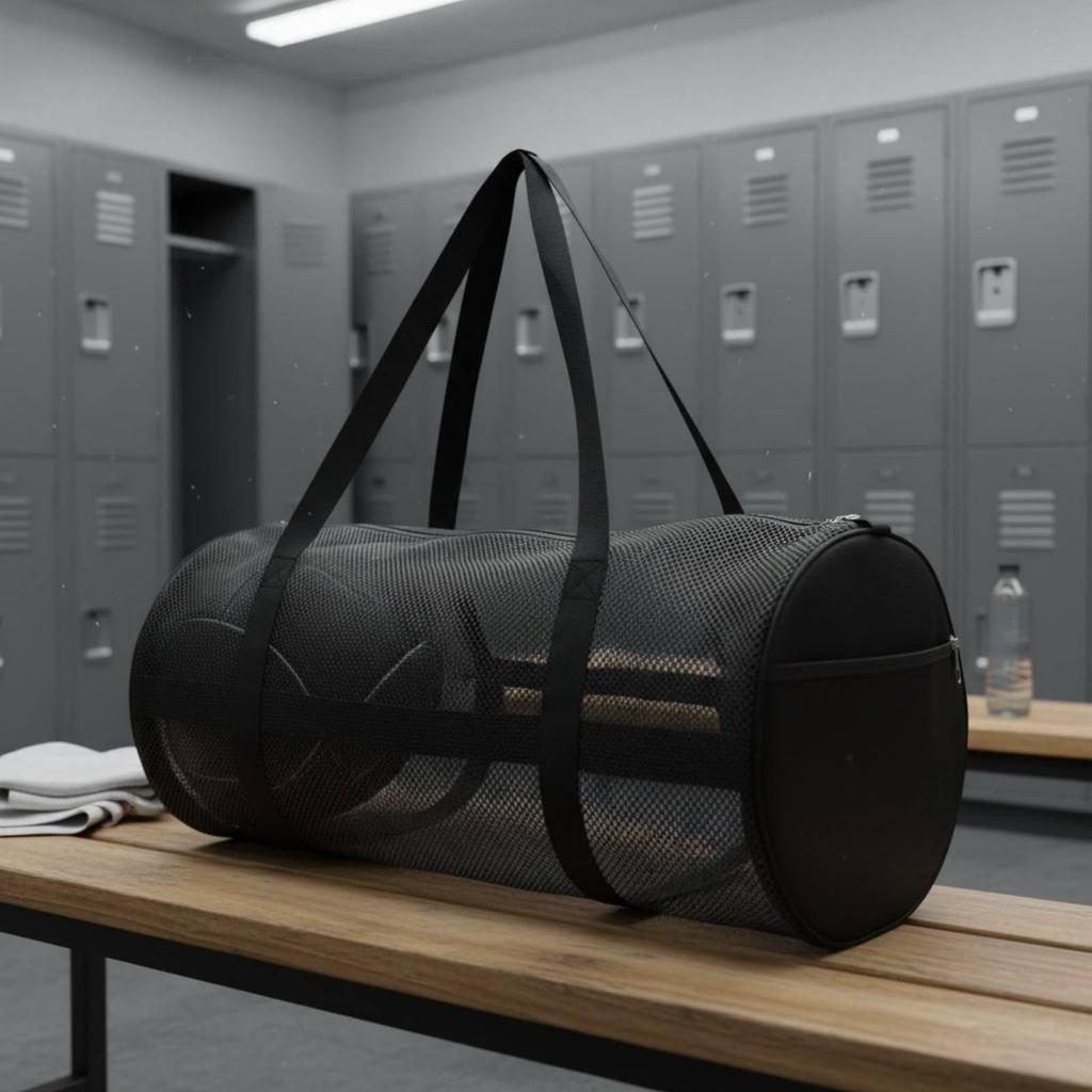 Athletic Gear Carrier Bag Sturdy Large Capacity Mesh Lightweight for Gym