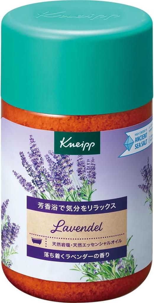 Bath Salt Lavender 850 g × 2 (Kneipp / Relaxing Bath / Natural Rock Salt & Essential Oil)