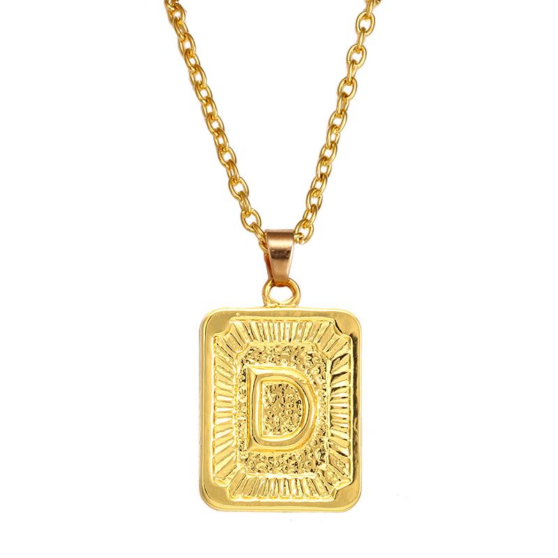 Buy Initial Letter Pendant Necklace 