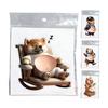 1/4Pcs Anti-Collision Sticker Soft Elastic Dog Belly Design Stress Relief Toy Kids Adults Portable Decompression Tool