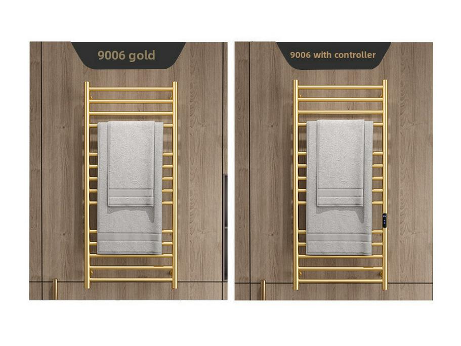 304 Stainless Steel Electric Heated Towel Rack with Golden Controller