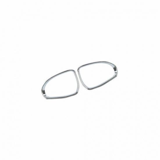 ABS Chrome Rearview Mirror Rain Eyebrow Frame Trim 2X For Benz C-Class -