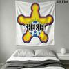 FC Sheriff Wall Hanging Printed Fabric Blanket Decorative Tapestries for Bedroom Living Room Home Decor