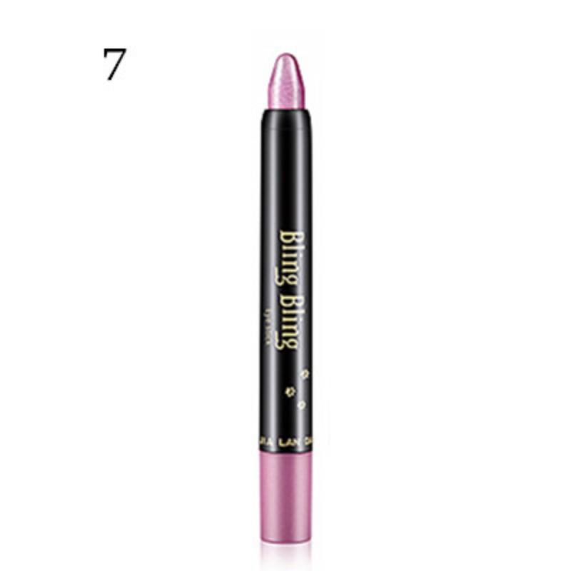 Bâton de crayon de fard à paupières nacré imperméable, 15 couleurs, paillettes durables, stylo d'ombre à paupières scintillant, Eyeliner, outils de maquillage pour les yeux