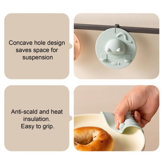 Cartoon Silicone Cup Covers Cute Tea Bag Mug Topper Food Grade Heat-Resistant Mugs Cover Multi-Function Fun Animal Cup Lid with Phone Stand & Tea Bag
