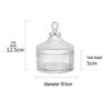 Christmas Maple Leaf Snowflake Glass Jar Ornament
