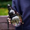 Black Wukong Gourd Cup: Outdoor Crossbody Portable Water Bottle