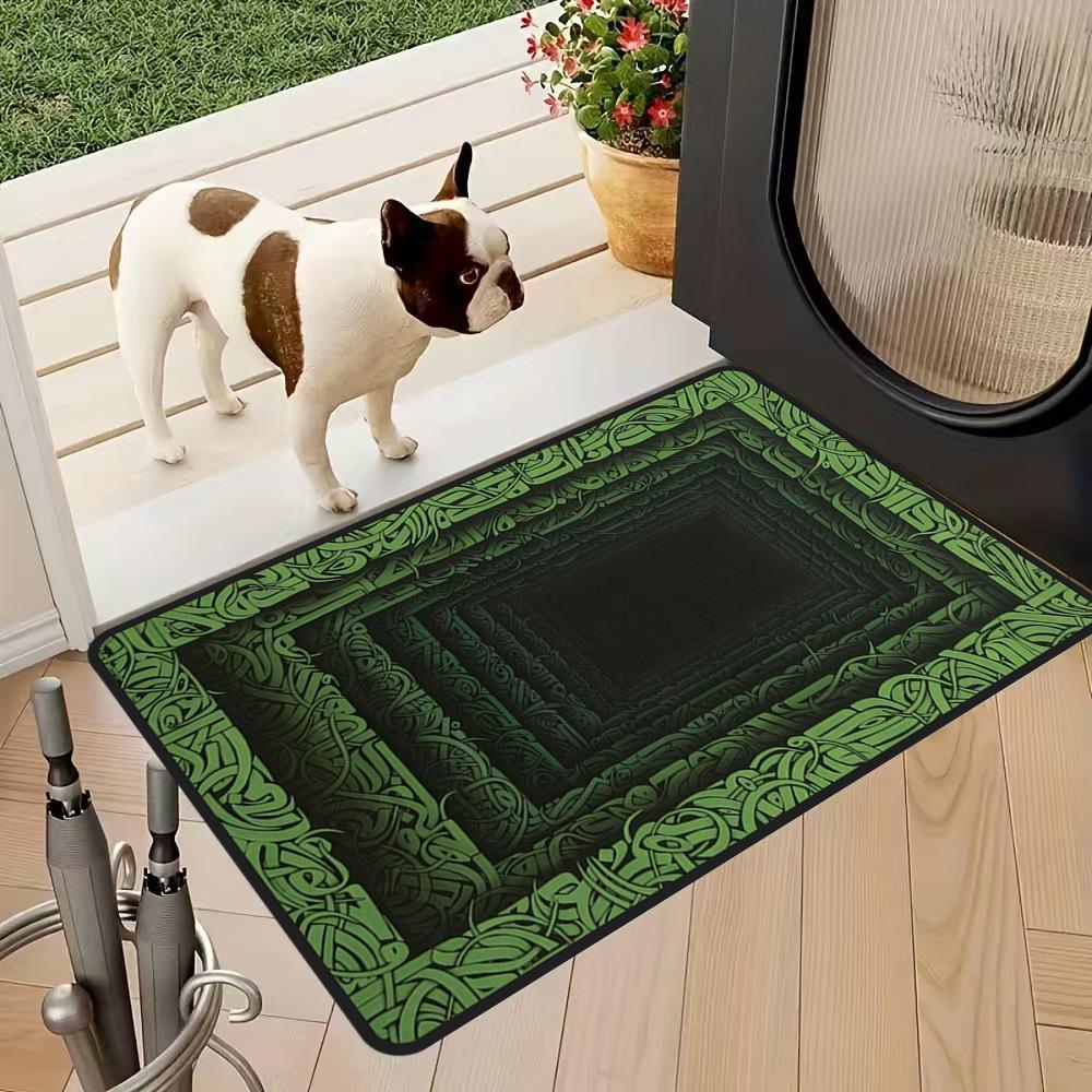 3D Визуальный Дверной Коврик Грязеотталкивающий и Износостойкий Напольный Коврик Бытовой Входной Противоскользящий Дверной Коврик Домашнее Украшение 40X60CM