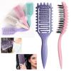  Pettine per Capelli Ricci Antistatico Spazzola Massaggiante per Cuoio Capelluto Pettine Vuoto Antigroviglio per Acconciatura Capelli Strumenti per Sciogliere i Nodi