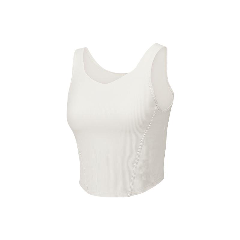 Skechers Comfortable Versatile Fashionable Soft Vest Women tops Gardenia P225W062-01B4 S