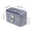 Mini Flip-Top Ring Box Portable Stud Earrings Jewelry Box Oval Velvet Ring Storage Box Jewelry Boxes And Packaging