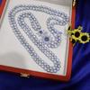 045 Elegant Sunflower Freshwater Pearl Necklace: Versatile, Fashionable, Slightly Imperfect, with Strong Luster