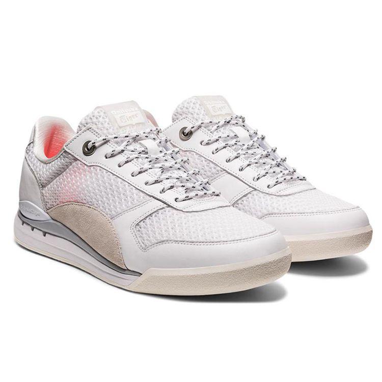 Onitsuka Tiger Ultimate 81 Mp Synthetic Leather Fabric Slip Resistant Durable Breathable Low Top Running Shoes Unisex sneaker Gray 1183B569-100