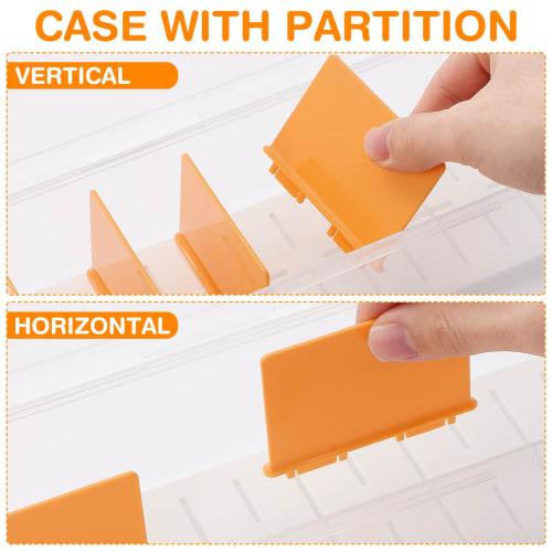 SEWACC Storage Box for Trading Cards, Large Capacity Card Case with Lid, Transparent, Waterproof and Dustproof, Horizontal or Vertical Loading, Variou
