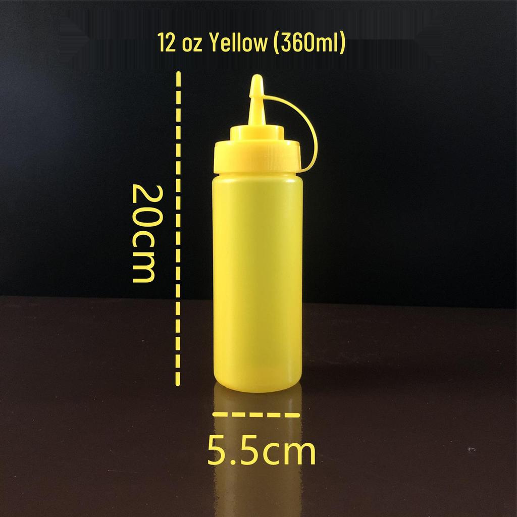 Food Grade PE Squeeze Bottle for Seasoning, Honey, or Ketchup - Pointed Mouth for Easy Use