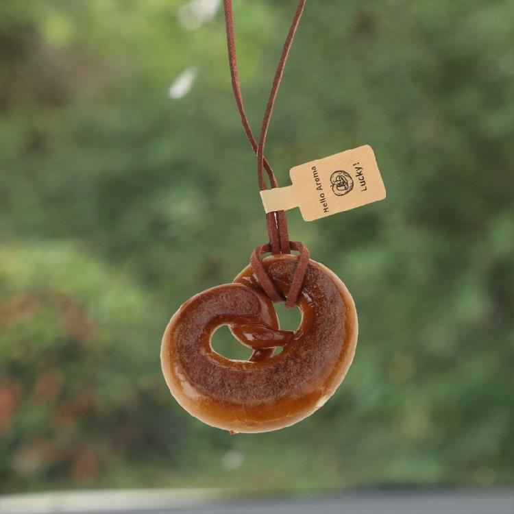 Elegant Alkaline Bread Dough Car Hanging Ornament Sturdy and Delicate Materials for Trendy Drivers and Collectors