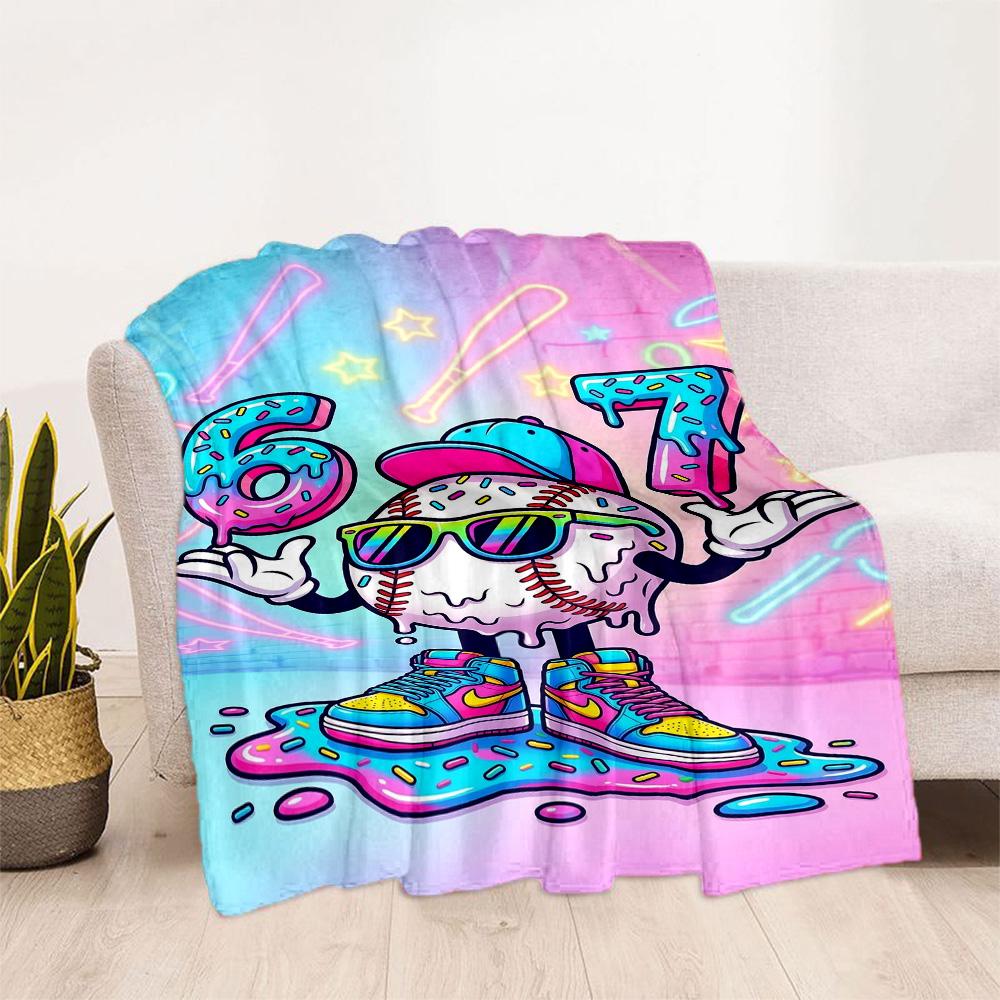 Sixty-seven Blanket,Suitable for sofas, offices, travel, living rooms, Gifts to relatives and friends, Blanket,Suitable for all seasons.