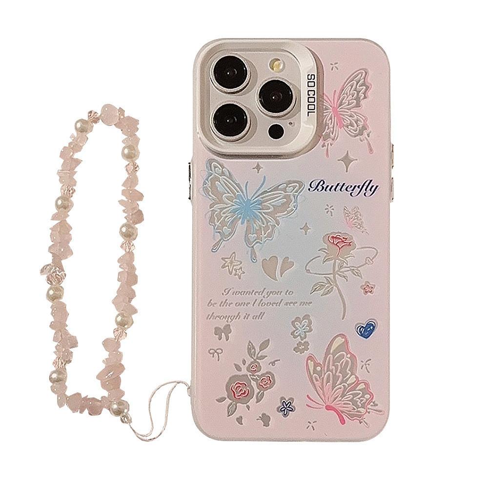 

Чехол для телефона Lanyard Butterfly Flower, совместимый и подходящий для iPhone15 14 13/12/11promax 11pro max
