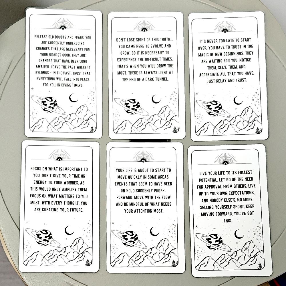 Messages From The Universe Oracle Deck 10.3*6cm with Guidance From Your Guides for General Readings 54 Pcs Oracle Cards