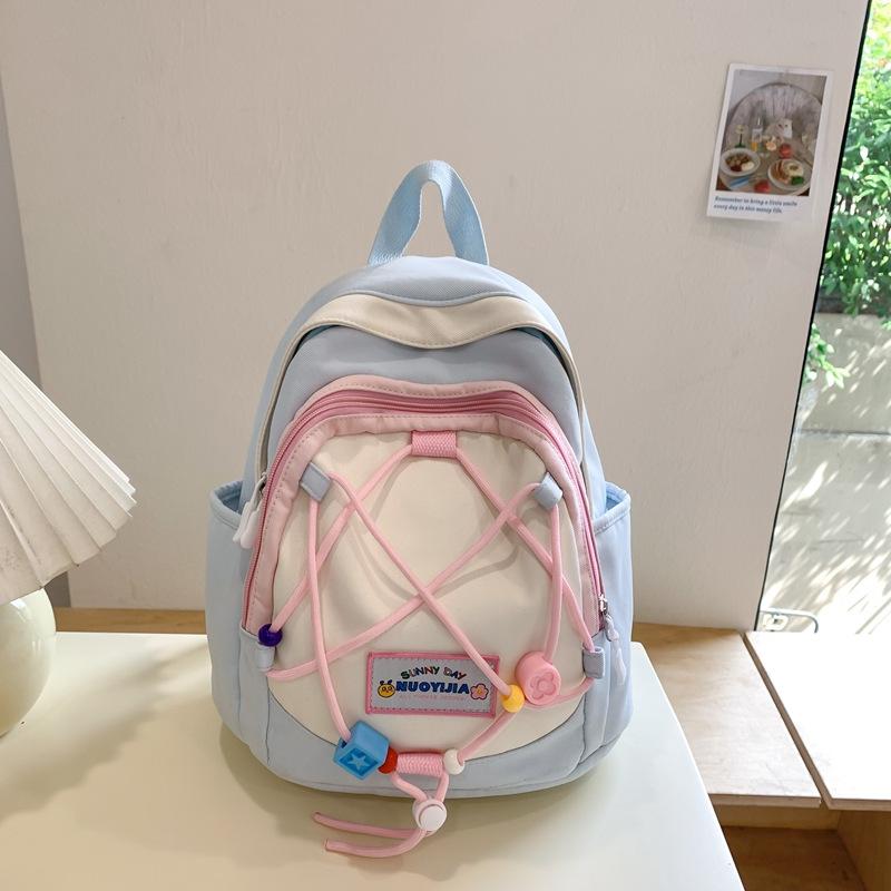 College Style Contrast Small Schoolbag Japanese Ins Cute Little Fresh Niche Mini Mori Girl Backpack Backpack